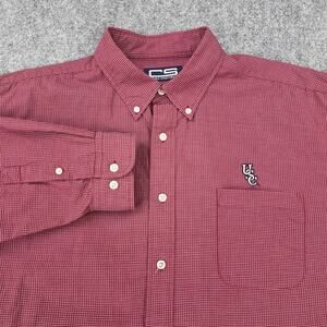 South Carolina Gamecocks Shirt Mens XL NCAA College Long Sleeve Button Up USC